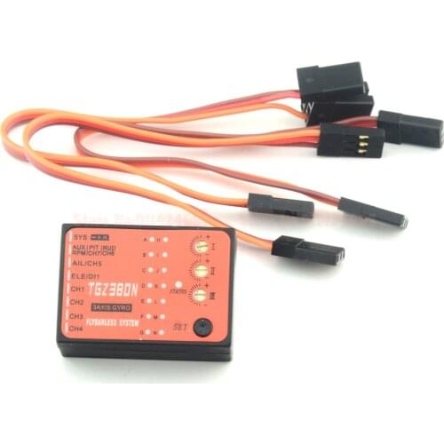 3 Axis Gyro Flybarless Satellite Cable for Align Trex 450 RC Helicopter 6CH 3D