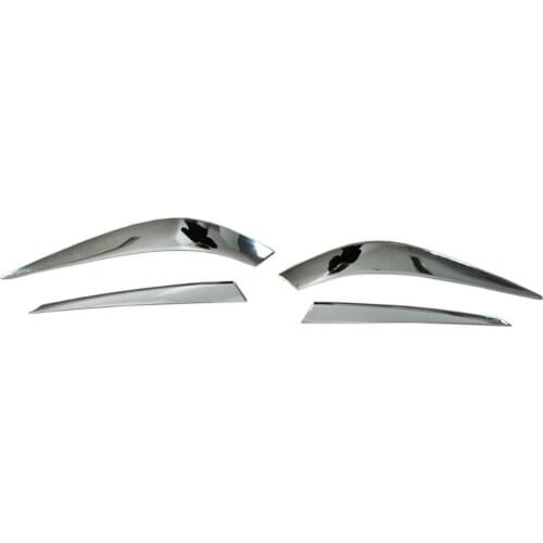 TAIHONGYU 4pcs Chrome Tail Light Eyelid Cover Trim Decor Fit For Mazda 3 Axela Hatchback 2014-2015