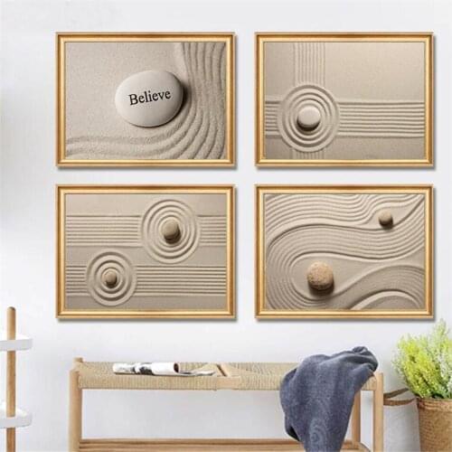 Abstract Home Believe Stones Canvas Painting Posters and Prints Modern Wall Art Pictures for Living Room Canvas Art Home Decor