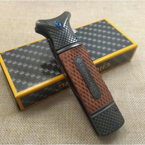 8.2'' Black Steel Folding Knife Tactical Hunting Survival EDC Pocket Knives Utility Camping Outdoor Combat Portable Multi Tools