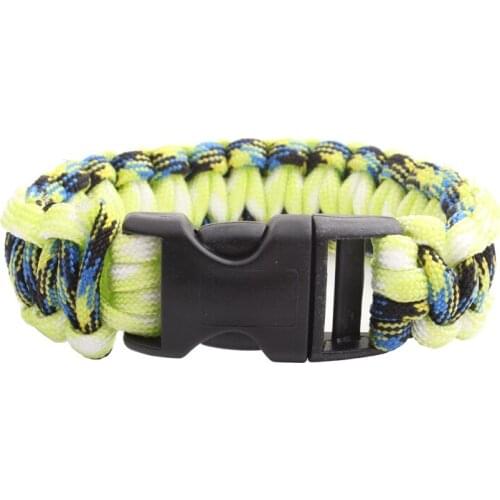Colorful Parachute Cord Handmade Outdoor Emergency Survival Paracord Bracelet