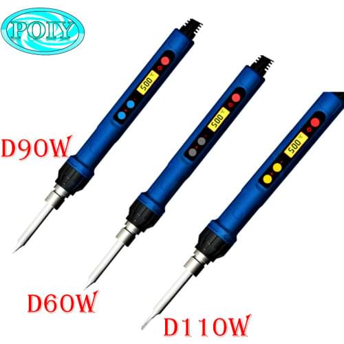 CXG Electric Soldering Iron D60W D90W D110W 220V Digital Thermostat LCD Display Sleep Function Plug-IN Core Solder Welding Tool