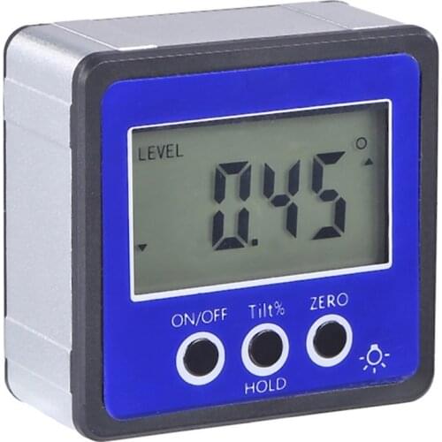 Neoteck Precision Digital Inclinometer Electron Goniometers 4*90 Degree Magnetic Base Digital Protractor Angle Finder Bevel Box