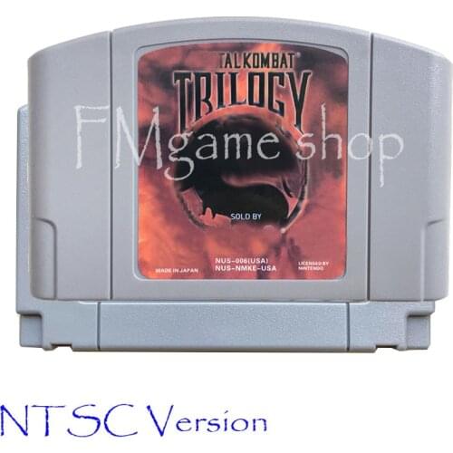 Kombat Trilogy Memory card Game Cartridge for 64 bit USA NTSC Version Video Game Console Card vita Mortal