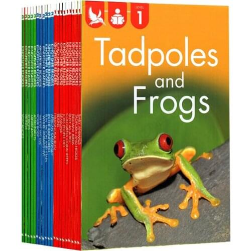 20 Books/Set Kingfisher Readers L1-L2-L3 Primary School Children Encyclopedia Popular Science Graded Reading Books