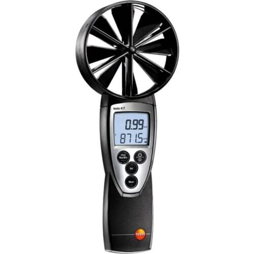 Compact testo 417 digital air flow anemometer with 100 mm vane Order-Nr. 0560 4170