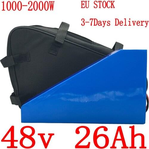 48V 2000W 1500W 1000W Ebike Battery Pack 48V 22AH Electric Bike Battery 48V 25AH 22AH 20AH 18AH 15AH 13AH Lithium Battery Pack