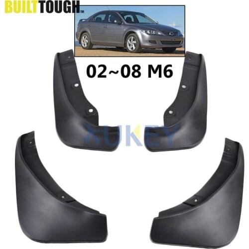 Set Molded Mud Flaps For Mazda 6 Sedan 2003-2008 GG Mudflaps Splash Guards Mud Flap Mudguards Fender 2002 2004 2005 2006 2007
