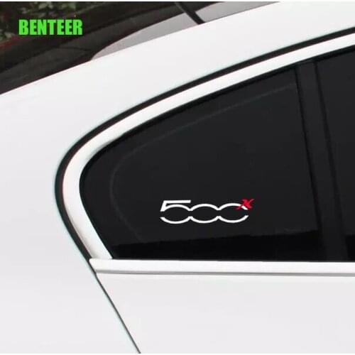 2pcs Car windows sticker for fiat 500x