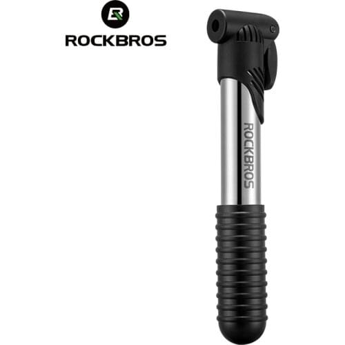 ROCKBROS Bike Pump 100PSI FV AV Gas Nozzle Bicyle Pump MTB Road Mini Portable Air Inflator Stainless Alloy Cycling Accessories