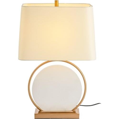 A Room Desk Lamp Sofa Tea Table Lamp Model House Bedroom Bedside Lamp Continuous System Chinese Style Cloud Stone Table Lamp