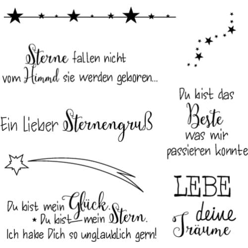 German stamp Clear Stamp for Scrapbooking Transparent Silicone Rubber DIY Photo Album Decor A156