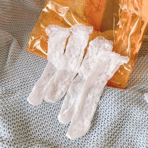 Baby Girls Socks Lace Princess Baby Knee High Wedding Mesh Toddler Girls Socks Ruffle Floral LegWarmer Socks For Kids