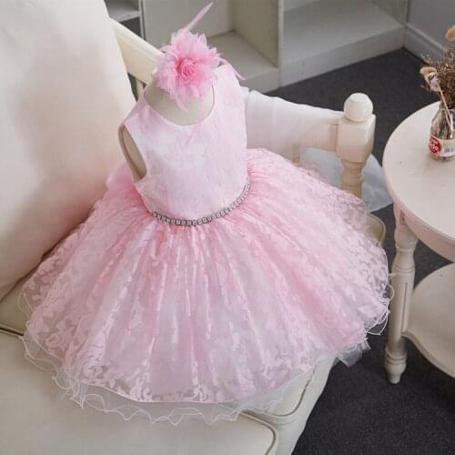 New Wedding Kids Dresses Flower Girls Lace Embroidery Layered Tulle Dress Formal Kids Clothes Vestido