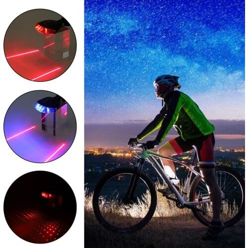 New Style Waterproof Bicycle Lights Taillights LED Laser Safety Warning Bicycle Lights Bicycle Tail Bicycle Accessories Light