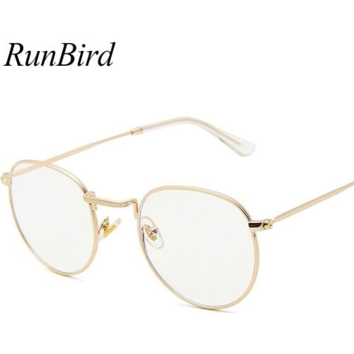 Computer Glasses 2020 Spectacle Frames Anti Blue Light Goggles Anti Glare Eyeglasses Frame Women Round Clear Lens 6029