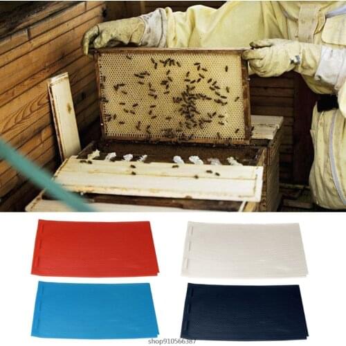 Beeswax Foundation Press Mold Honeycomb Sheet Beekeeping Silicone Flexible Beehive Wax Machine Embosser Base Plate Tool Dropship