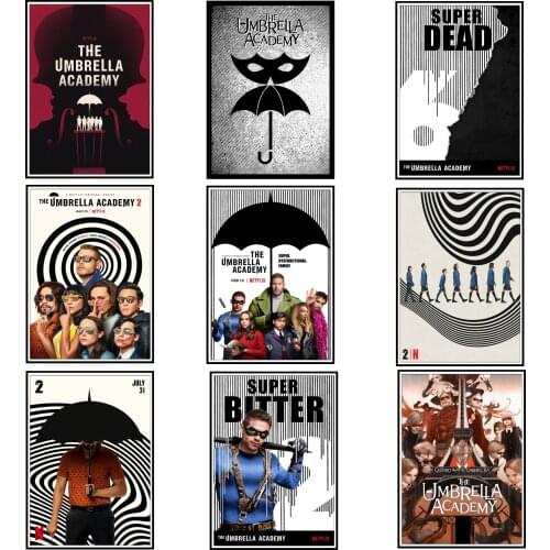 Classic Movie The Umbrella Academy Series Poster Bedroom Wall Decor Living Room Home Decor HD Painting Art Decor Poster