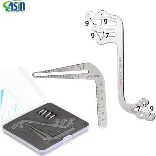 Dental Implant Surgical Drill Guide Locator Instruments Set Tooth Measuring Ruler Calipers Bone Ridge Dental Implant Locator L&S