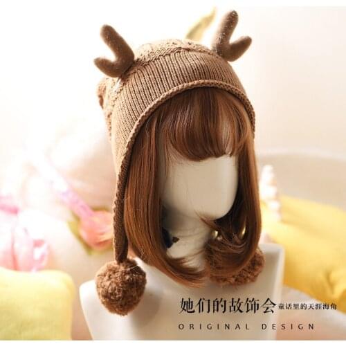 Lolita Autumn and winter Knitted Hats Sweet and Lovely Causal Hat High Quality Female H