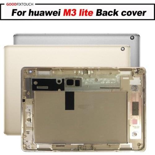 High quality For huawei 10.1 inch M3 lite back cover Battery Cover Back Housing Door Repair Parts Replacement for huawe M3lite