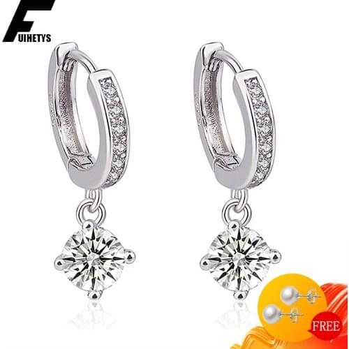 Bali Jelry Fashion Earring Silver 925 Jewelry Accessories AAA Zircon Gemstones Drop Earrings for Women Wedding Engagement Party