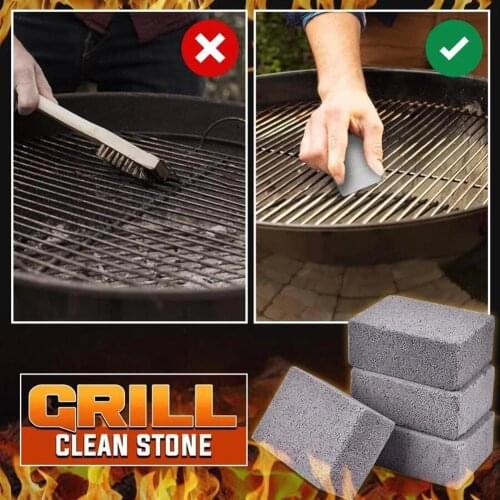 1/3/6PCS BBQ Grill Cleaning Brick Block Barbecue Cleaning Stone BBQ Racks Stains Grease Cleaner BBQ Tools For Kitchen Cleaner