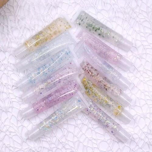 12Pcs/lot Crystal Jelly Lip Oil Moisturizer Shiny Vitamin E Clear Lip Gloss Anti-Cracking Lip Makeup Lip plumper Random In Color