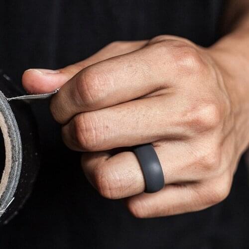 10pcs 8mm Silicone Ring Candy Color Sports Ring Couple Wedding Ring Outdoor Jewelry Environmental silicone Ring Finger Jewelry