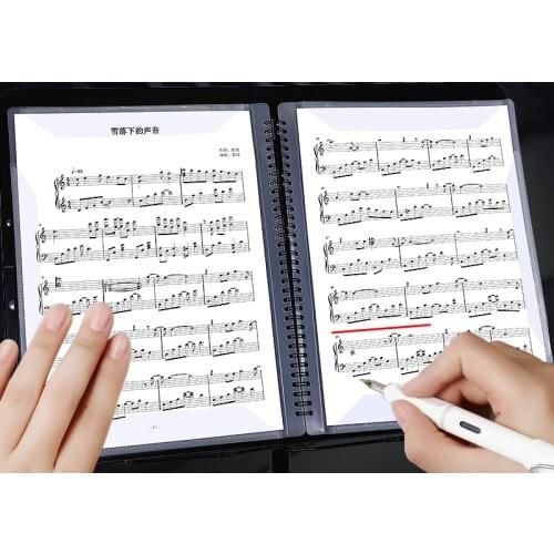 24.8cm*2cm*31cm High Quality Waterproof Music Score Book Clip Music Student Black A4 Folder Musical Instrument Accessories