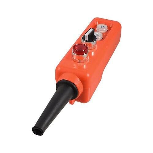 24V Self Locking Red Lamp 3-position Selector Up-down Hoist Push Button Switch