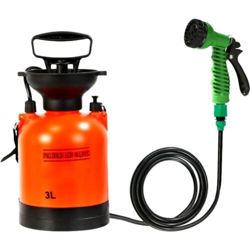3L Outdoor Camping Shower Sprinklers Small Portable Bath Sprayer Travel Picnic Shower Water Bag For Travel Watering Car Cleaning