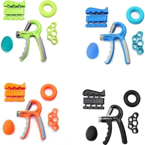 5 Pcs Counting Gripper Set Grip Pointer Finger Hand Strength Meter Training T3LD