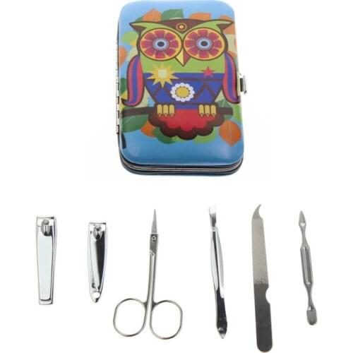 6Pcs/Set AliExpress Fast Shipping Manicura Manucure Handbag Manicure Set Include 1Pcs Nail Scissor 2Pcs Nail Clipper