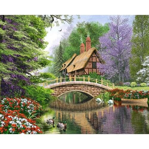 A14713 11CT/14CT/18CT/25CT/28CT Oil tea patterns Counted Cross Stitch DIY Cross Stitch Kits Embroidery Needlework Sets