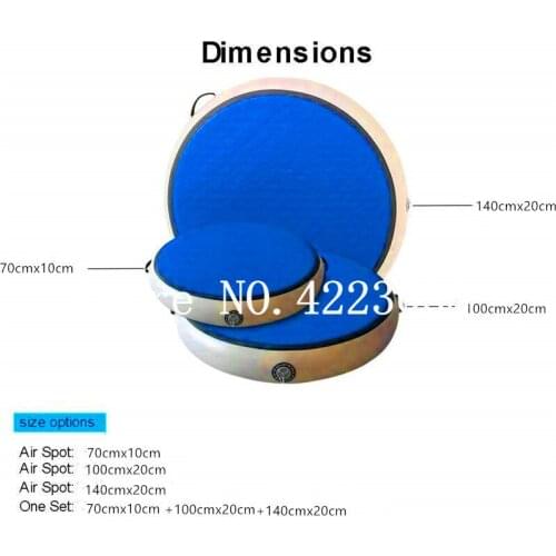 Free Shipping A Set Airspot Gymnastics Airtrack - Inflatable Air Track Tumbling Mat with Foot Air Pump for Gym, Home Use