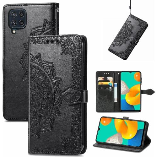 Card Pocket Flip Leather Bag Case for Samsung Galaxy M32 M325 M 32 SM-M325F Kickstand Phone Cover Funda Coque