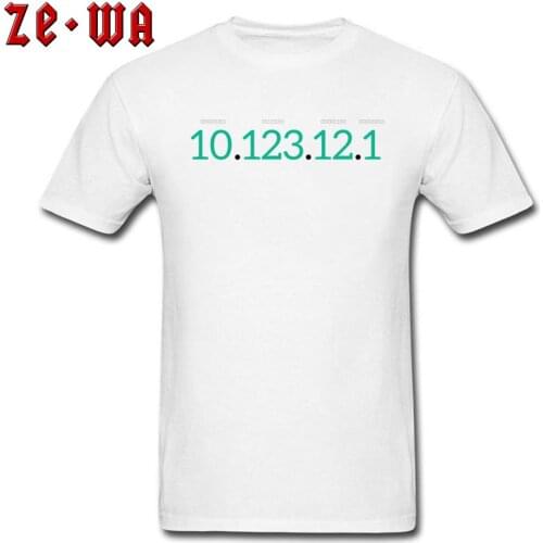 Internet T Shirt 10.123.12.1 Network IP Address Top Quality Image College Student Short Sleeve Brand-Clothing Shirt Women Men