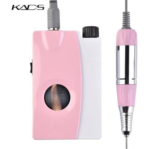 KADS Rechargeable Electric Nail Drill Machine 25000 rpm Portable Nail File Drill Manicure Pedicure Set Kit Nail Cutter Device