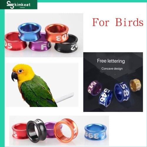 4mm Bird foot ring pigeon foot ring parrot identification ring electroplated alloy closed foot ring