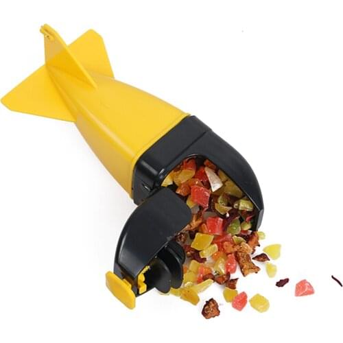 Carp Fishing Bait Container Thrower Plastic Carp Lure Rocket Fish Feeder System Sling Sinking For Fish Feeding Accessories #84