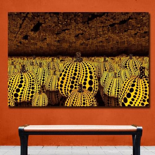 Eternal-love-pumpkins-2016 Yayoi Kusama Oil Painting Canvas Prints for Wall Art Picture for Bedroom Living room Home Decoration