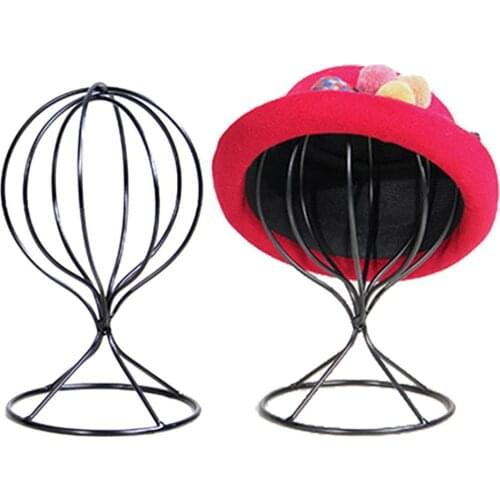 1pc Hollow Balloon Metal Wig Hairpiece Stand ecorative Hat Cap Holder Wig Stands Hollow Style