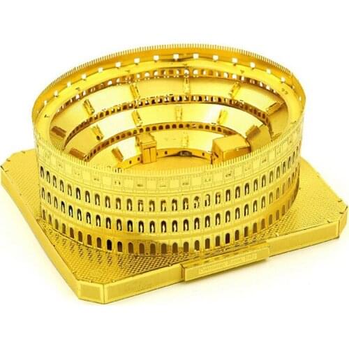 Microworld 3D metal puzzle Colosseum in Rome Model DIY Laser Cut Jigsaw Model gifts For Adult Educational Toys Desktop decortion