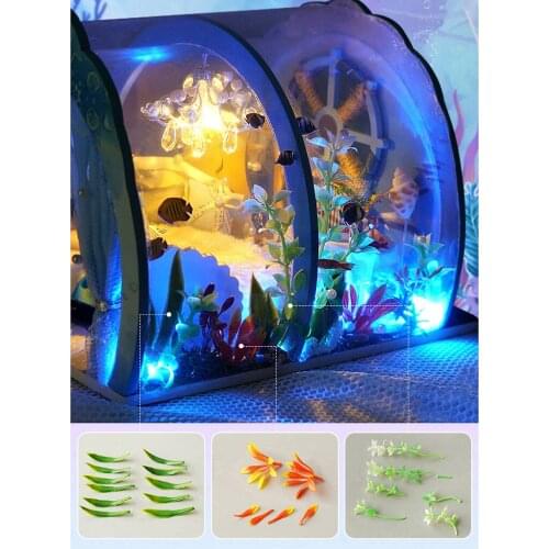 Miniature DollHouse Creative with Furniture Kit Fantasy Puzzle Adults Gift