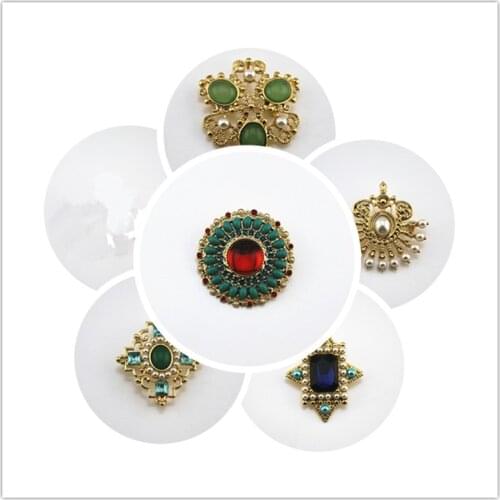 Fashion new matte gold multi-style inlay resin brooch coat coat shawl accessories pin 2019 gorgeous Boutonniere wholesale