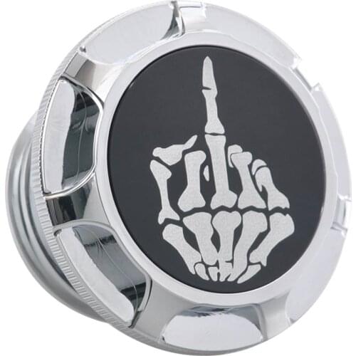 Motorcycle Chrome Skull Fuel Gas Tank Cap Covers Aluminum For Harley Sportster XL 1200 883 Models 1996-2014