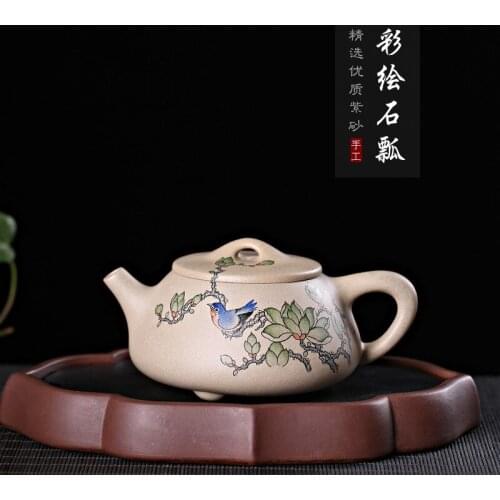 Mu Painted Shi Po Wang Zhenxue Manual Purple Sand Bottle Customized Wholesale Factory Genuine Tea Bottle One Substitute