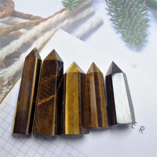Bulk Natural Quartz Crystal Point Obelisk Wand Tower Point Healing Natural Quartz Crystals Tiger Eye Stone