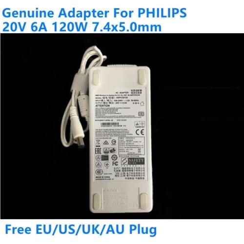 Genuine ADPC20120 120W 20V 6A AC Adapter For PHILIPS 349X7FJEW EX3501-T AG271QG BENQ EX3501R LCD Monitor Power Supply Charger